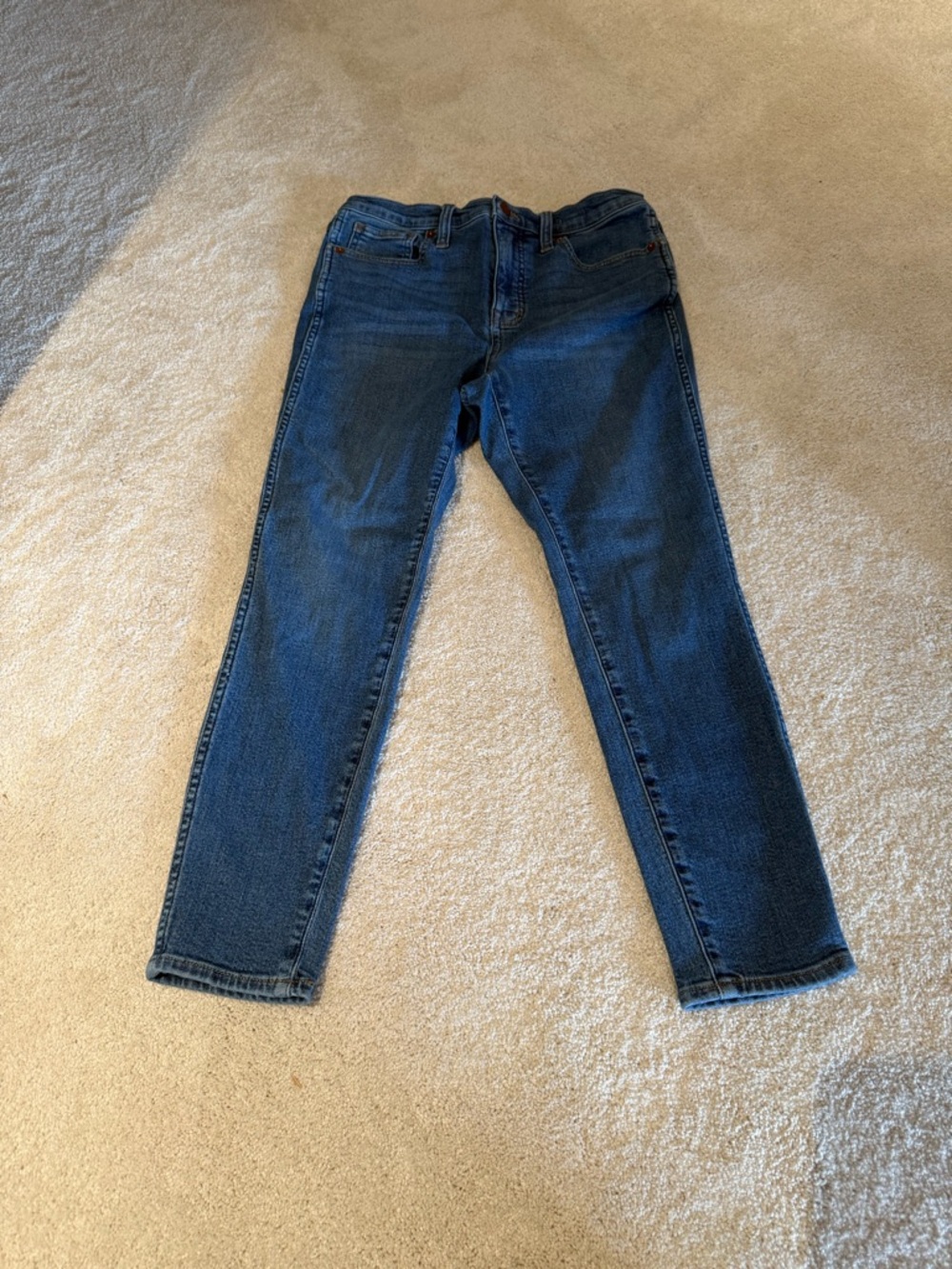 Madewell Women's Skinny Jeans in Dark Blue Denim